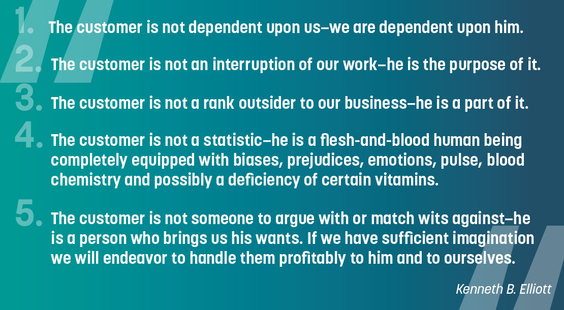5 quotes on what a customer is