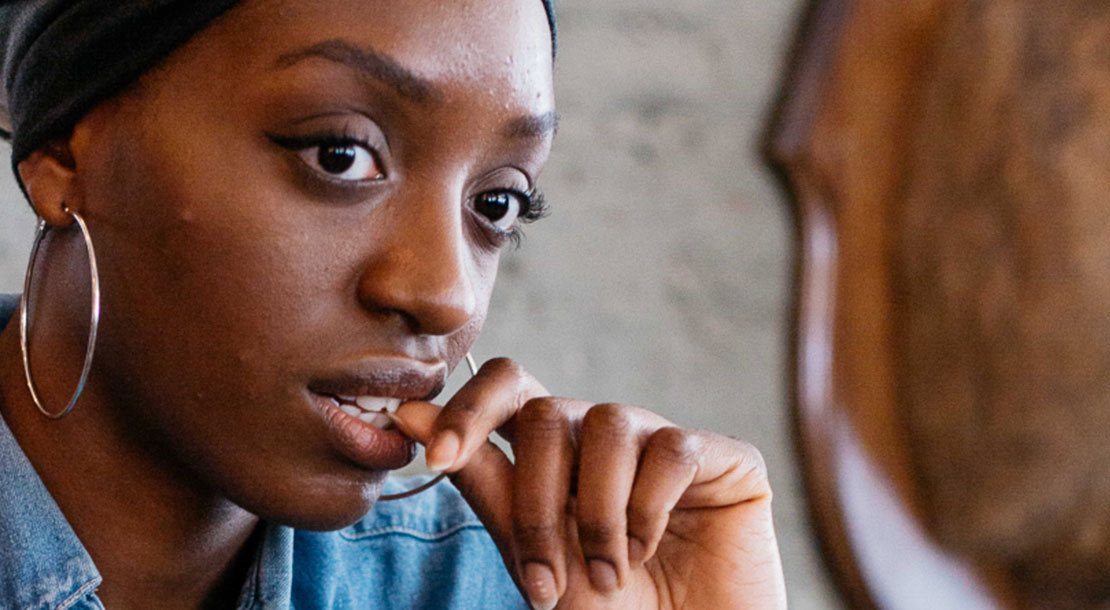 Image of woman worried